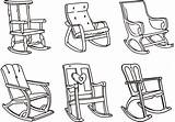 Chair Rocking Vector Sketches Vecteezy Chairs Edit sketch template