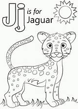 Jaguar Coloring Letter Pages Printable Color Preschool Crafts Alphabet Supercoloring Kids Animals Sheets Jungle Animal Words Print Jaguars Jacksonville Use sketch template