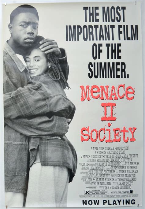 menace ii society original cinema  poster  pastposterscom british quad posters