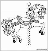 Pages Circus Horse Coloring Color sketch template