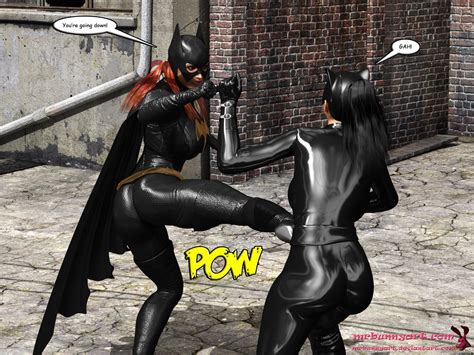 Mrbunnyart Batgirl Vs Cain Batman English