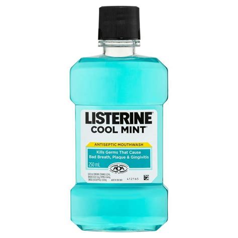 listerine cool mint antiseptic mouthwash 250ml