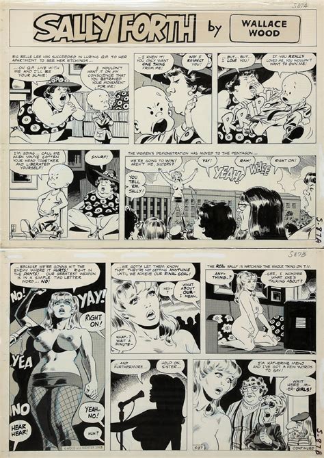 wally wood sally forth page 87 in craig macmillan s 71 panel pages comic art gallery room