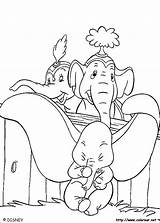 Dumbo Coloring sketch template