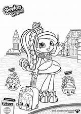 Pages Shopkins Coloring Shoppies Vacation Jessicake Kids Printable sketch template