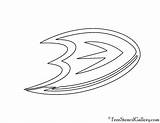 Ducks Anaheim sketch template