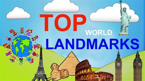 top  famous landmarks   world  children educational video  kids sightseeings youtube