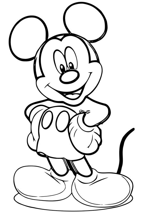 mickey mouse cartoon coloring page wecoloringpage  images