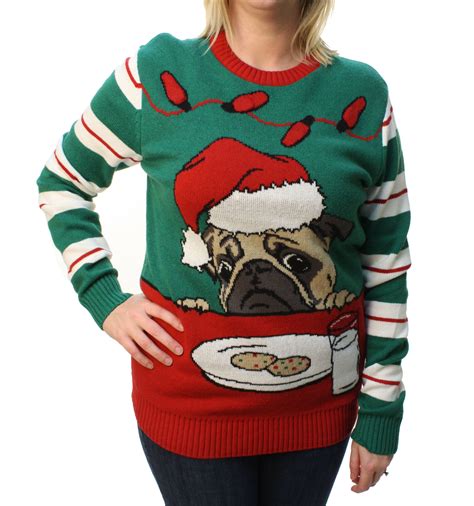 Ugly Christmas Sweater Ugly Christmas Sweater Plus Size Women S Pug