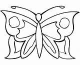 Butterfly Coloring Pages Simple Kids Easy Color Sheets Butterflies Colouring Printable Drawing Clipart Outline Wings Small Butter Adults Ant Toddlers sketch template