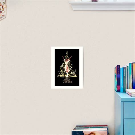 Olivia Newton John Christmas Tree Sparkles Magic Art Print For