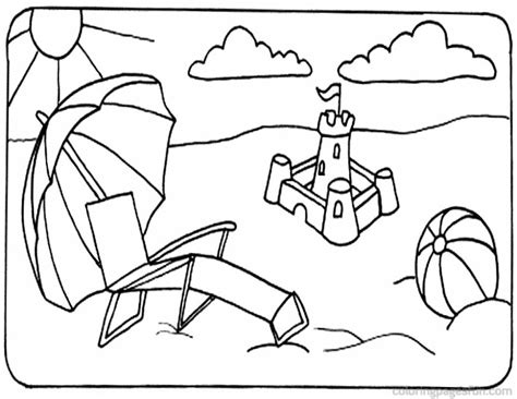 beach coloring pages printable  large images