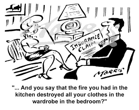 home insurance claim cartoon ref bw business cartoons