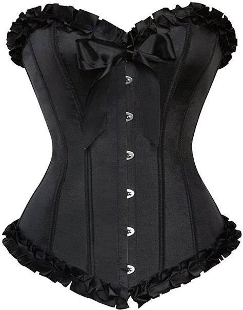 beautiful bowknot women s 2020 classic corset corset black satin feast