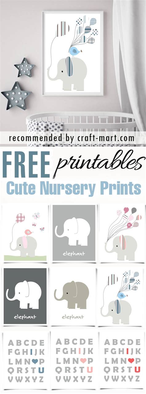 nursery printables  wall art craft mart