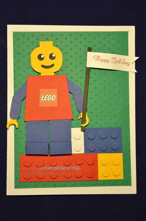 stampingnightowl lego birthday card lego birthday cards lego card