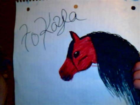 lol  attemptto draw  horseusing  crayola markers