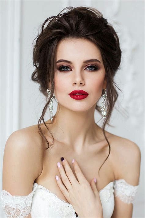 Pin By Jess Magaña On Boda Jandf 🤍 Bridal Makeup Red Lips Amazing