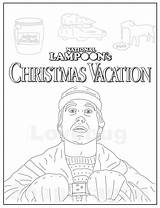 Christmas Coloring Pages Old Fashioned Lampoon National Vacation Getcolorings Color sketch template