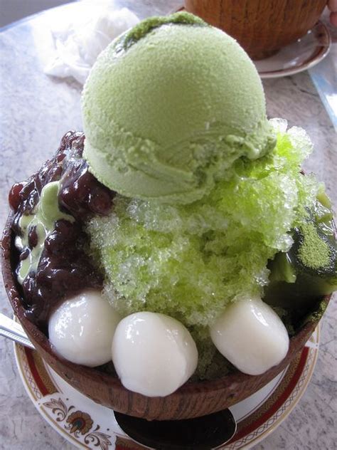 Uji Kintoki Is Japanese Kakigori A Shaved Ice Dessert