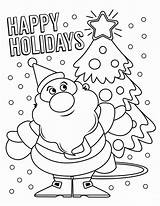 Holidays Coloriage Claus Pere Sheets Holiday Joyeux Fetes Makeitgrateful sketch template