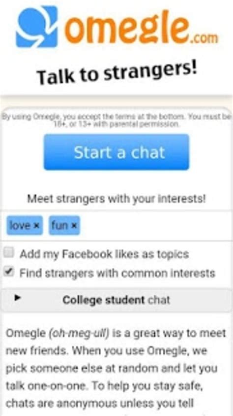 Omegle App Talk To Strangers Free Paradox