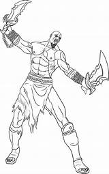 Kratos War Dibujar Incrivel Halo Printable Zeus Mortal Kombat Garra Getcolorings Coloringcity sketch template