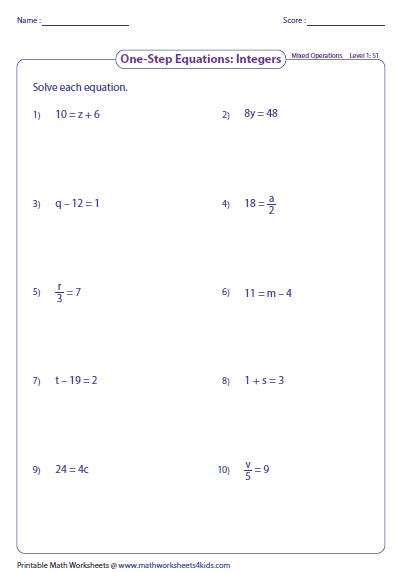step equations worksheet equations worksheets worksheet monks