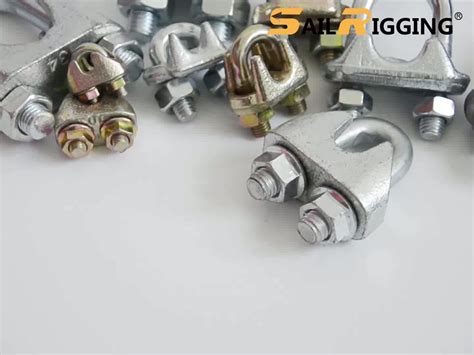 Hot Dip Galvanized Steel Heavy Load Fitting Cable Clamp Metal Rope