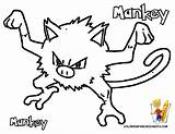 Pokemon Coloring Pages Mankey Book Color Choose Board Ivysaur sketch template