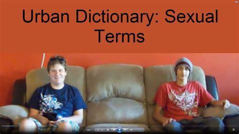 Urban Dictionary Sexual Terms Youtube
