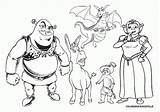 Coloring Fiona Pages Shrek Colouring sketch template