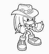 Knuckles Coloring Pages Sonic Kids Print Color Printable Clipart Cool Adults Hat Pdf Getcolorings Library sketch template