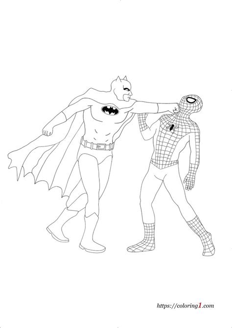 batman  spiderman coloring pages   coloring sheets