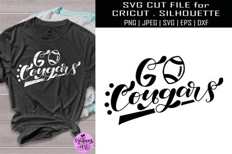 Go Cougars Svg Football Cougars Shirt Svg By Midmagart