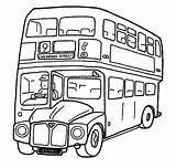 Bus Coloring Pages School sketch template