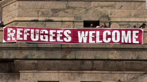 Refugees Welcome Banner Unfurled At Statue Of Liberty Cnn