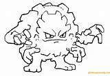 Graveler Pokemon Pages Coloring Color Online Pokémon Coloringpagesonly sketch template