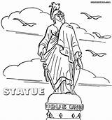 Statue Coloring Pages Colorings Rome sketch template