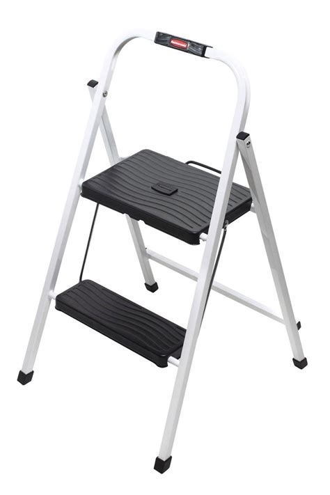 rubbermaid rm hsp folding  step lightweight steel step stool