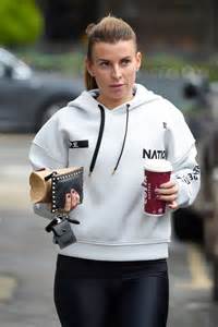 coleen rooney stops off at costa coffee after a gym