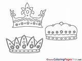 Coloring Crowns Sheets Pages Sheet Title sketch template