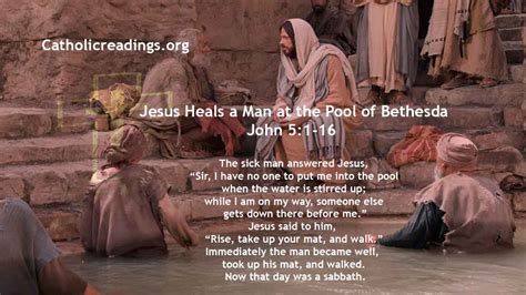 jesus heals  man   pool  bethesda john   bible verse