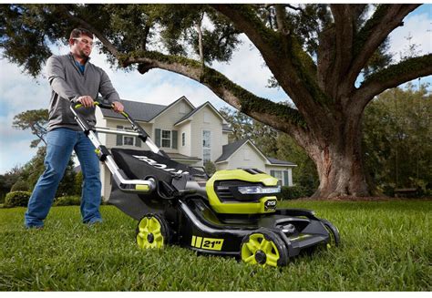 Ryobi Self Propelled Lawn Mower 21 In 40 Volt Lithium Ion Cordless