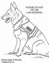Dog Service Coloring Pages Dogs Tags Colouring Printable Color Book Animals Kids Print Getcolorings Mobility Assistance sketch template