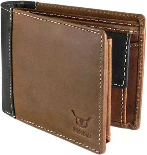 hidelink men formal brown genuine leather wallet brown price  india flipkartcom