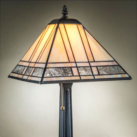J Devlin Table Lamp 380 2 Mission Style Stained Glass