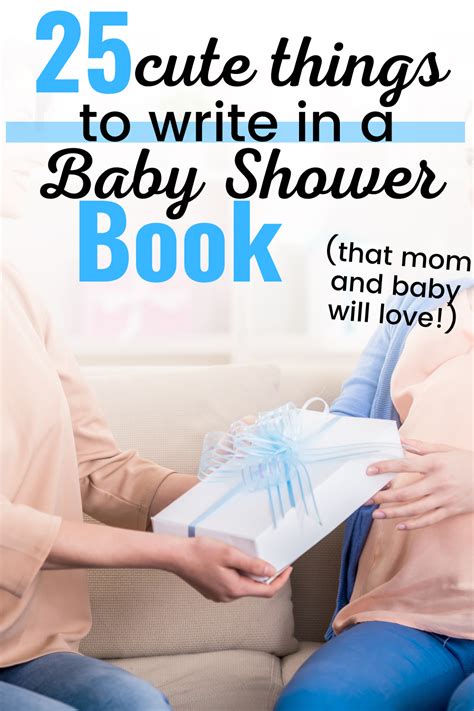 cute   write   baby shower book gift quotes ideas