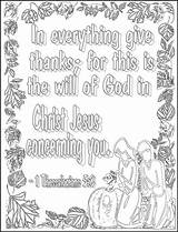 Coloring Thanks Give Christian Bible Lord Everything Verse Harvest Thanksgiving Giving Unto Pages Children Quotes Party Supplies Memory Themed Treasure sketch template