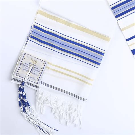 star gifts royal blue messianic tallit prayer shawl